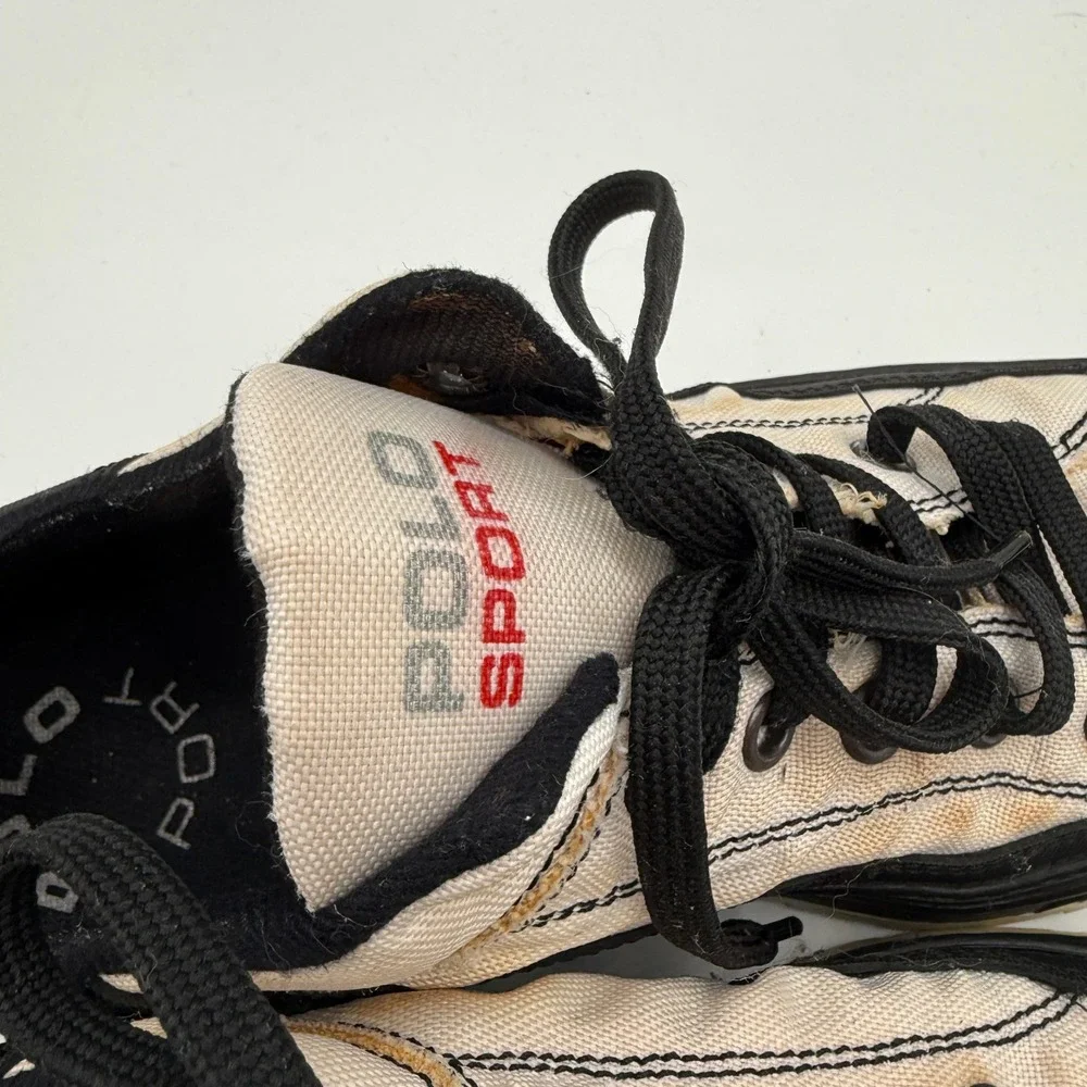 Ralph‎ Lauren Polo Sport Sneakers Mens 11 White Extreme Made in Italy Vintage